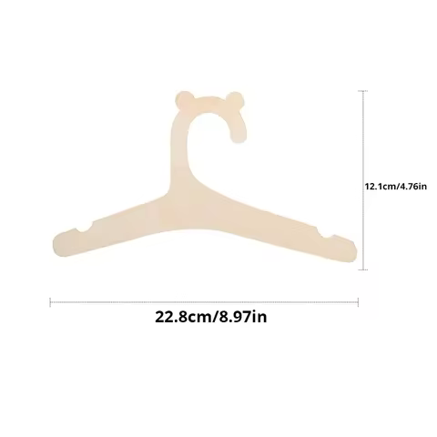 10 Pcs Baby Creative Hanger Rack Baby Wooden Clothes Hanger Home Baby Room Nursery Decor for Kids Present 6 best sales hangers baby - №1