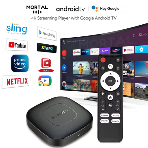 Smart TV Box Streaming Media Player Global Version Mortal T1 Bluetooth Google Assistant Android13 AllwinnerH313 2.4G&5G Wifi 4K 8 best sales android tv box av output - №6