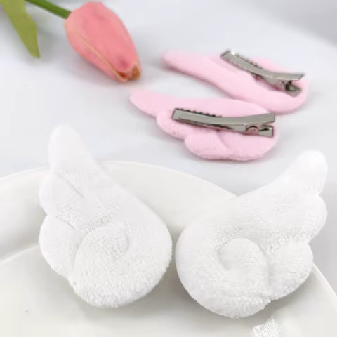 2Pcs/20Pcs 5cm Angel Wings Super Cute Angel Wing Plush Hairpin Girl Hair Clip Accessories Barrettes Hairgrip Headdress Headwear 8 best sales angel accessories - №1