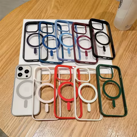 Luxury Shockproof Magsafe Wireless Charge Case for iPhone 15 14 Plus 13 12 Mini 11 Pro X XR XS Max Clear Magnetic Bumper Cover 12 best sales iphone xmax case - №10