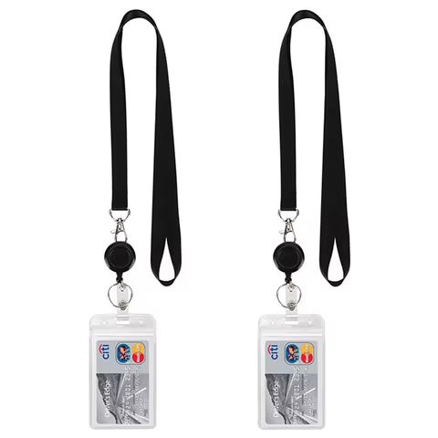 Name Card Holder keychain Nurse Accessories Badges Set Lanyard ID Card Holder Neck Straps Nurse Business Card Holde Key Holder 8 best sales badge organizer - №3