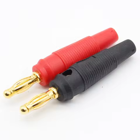 4pcs New 4mm Plugs pure copper Gold Plated Musical Speaker Cable Wire Pin Banana Plug Connectors 10 best sales banana hifi - №10