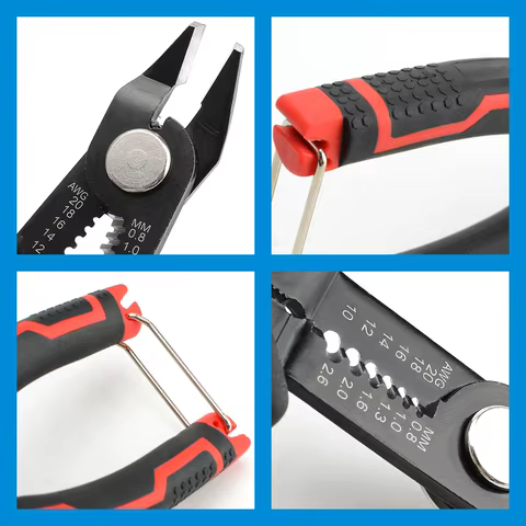 Wire Stripper Pliers Automatic Stripping Cutter Cable Wire Crimping Electrician Repair Tools Wire Stripper Tool hand tools 10 best sales technician - №4