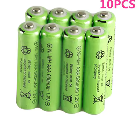 10PCS 1.2v 600mAh AAA remote control toy rechargeable NI-MH rechargeable battery 10 best sales recharge battery - №5