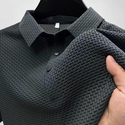 【High-quality】M-4XL Summer New Men's Short Sleeve T-shirt Cool and Breathable POLO Shirt Business Casual Sweat-absorbing Top 8 best sales replica ralph loren - №8