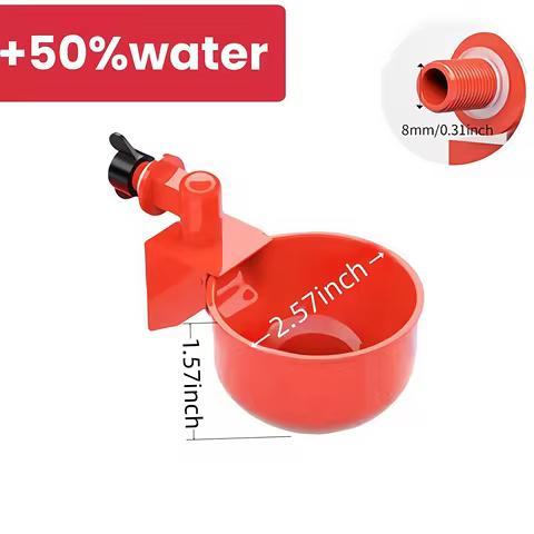 5/10/20 Pcs Automatic Poultry Drinking Bowl Chicken Waterer Cups Duck Drinking Machine Hanging Drinking Bowls Water Dispenser 10 best sales chicken drinker - №7