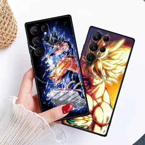 D-Dragon Ball Z Anime G-Goku For Samsung Galaxy S24 S23 S22 S21 S20 FE S10 S10E Plus Ultra Pro Lite 5G Black Phone Case 6 best sales g shock dragon ball - №3