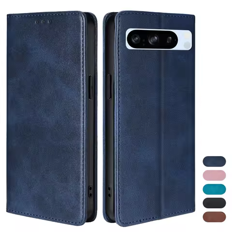 Luxury Magnetic Phone Case for Google Pixel 8 7 6 Pro 8A 7A 6A 5A 4A 5 XL Flip Cover Leather Book Case with Cover Stand Funda 10 best sales case pixel 4a - №5