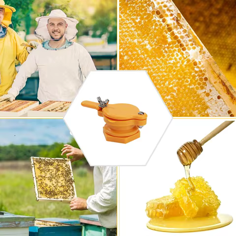 Honey Extractor Machine Hive Equipments Honey Separation Valve Nylon Plastic Food Grade Non-toxic Durable Beekeeping Tools 12 best sales beekeeper tools - №8