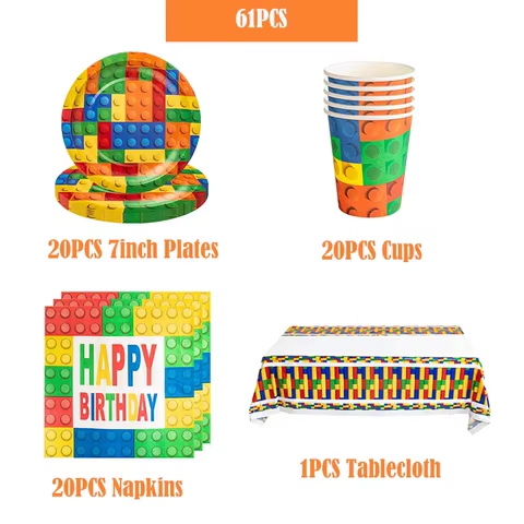 12 best sales lego birthday decorations - №11