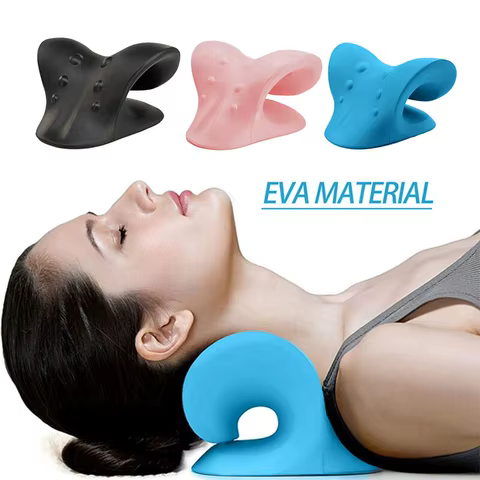 Neck Shoulder Stretcher Relaxer Cervical Chiropractic Traction Device Pillow For Side Back Stomach Sleeper Remedial Pillows 10 best sales illy - №7