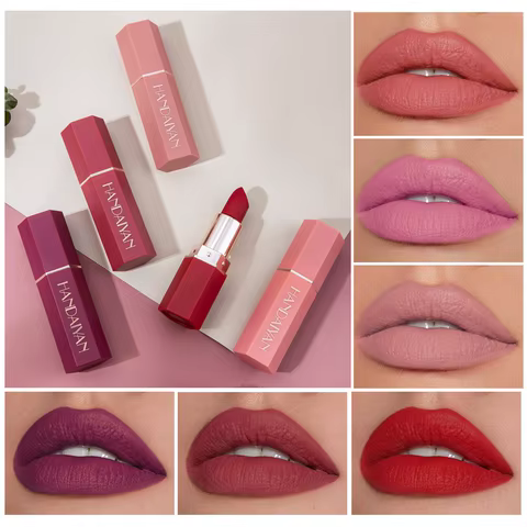 6-Color Matte Lipstick , Non-Fading, Non-Stick Cup Long-Lasting Velvet Finish, Smooth Matte Lip Color Waterproof Smudge-proof 12 best sales youliyoula makeup set - №9