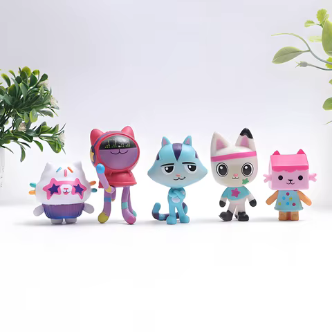 13pcs Gabby Dollhouse Anime Figure Toy Smiling Car Cat Hug Gaby Girl Dolls Mercat Cartoon Action Figure Kids Xmas Birthday Gifts 10 best sales 50 cent figure - №6