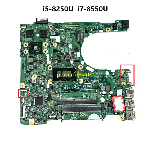 For Dell Inspiron 15 3576 3476 Motherboard 17841-1 i5-7200u i5-8250u i7-8550u 0YJRTW 01WRXJ 0F2P7W With Graphic Working Good 10 best sales i7 8550u processor - №6