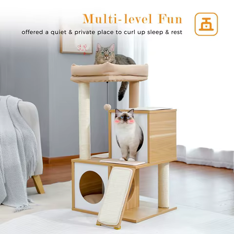 8 best sales wood cat house - №7
