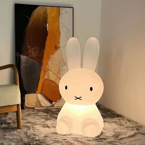 Creative Night Light Children Cute Kawaii Bedroom Bedside Lamp Living Room Floor Atmosphere Light Gift 10 best sales miffy sticker - №9