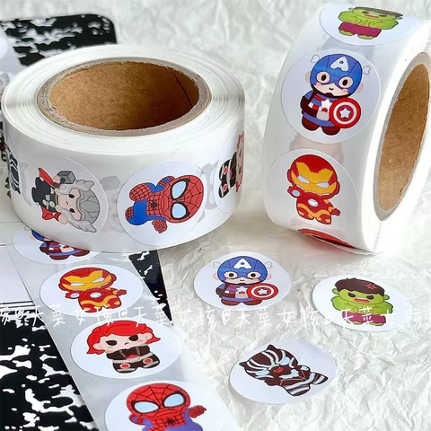 500pcs Disney Marvel Avengers Super Hero Roll Stickers DIY Skateboard Laptop Motorcycle Phone Decoration Stiker Reward Gift Toys 8 best sales ticket to ride board game - №1