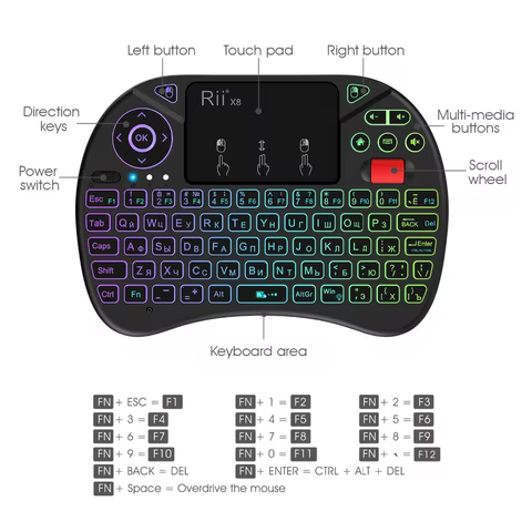 8 best sales wireless keyboard russian - №8