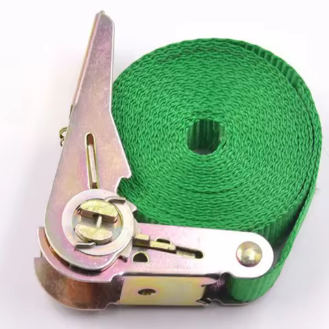 1m/3m/5m Cargo Strap Ratchet Tensioner Freight Car Fixed Tightener Tighten Rope For Luggage Goods Transportation Outdoor Camping 10 best sales belt tensioner - №6