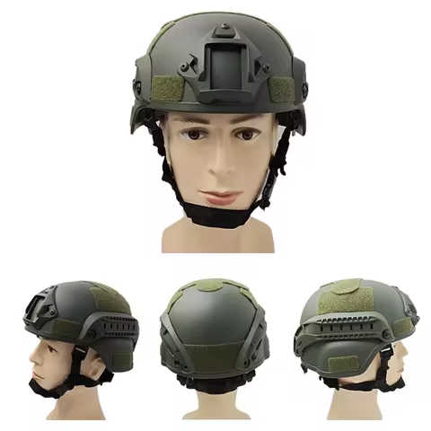 Protective Helmet FAST Helmet MICH2000 Airsoft MH Tactical Helmet Outdoor Tactical Painball CS SWAT Riding Protect Equipment 10 best sales msa helmet - №6