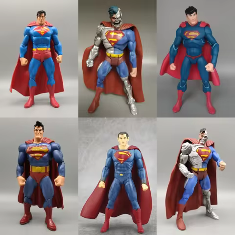 Superman 18cm Action Figure Doll Toys Model Garage Kit Cyber Superman McFarlan Toys Dark Knight Superman 6 best sales the flash figure - №5