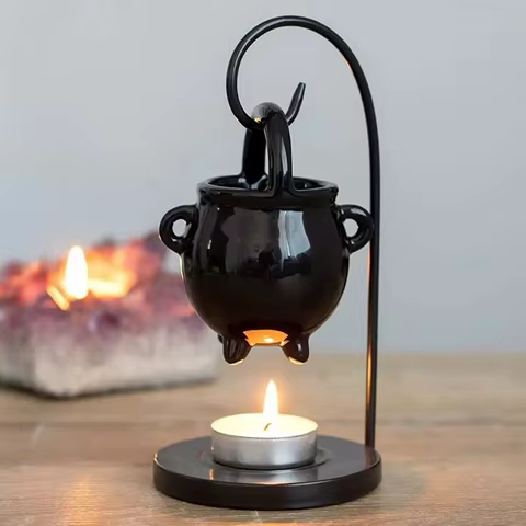 Ceramic Essential Oil Burner Melt Gift Furnace Warmer Tealight Candles Holder Diffuser for Living Room Housewarming Home Decor 12 best sales essential oil burner - №7