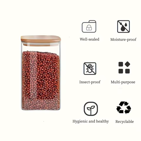 6 best sales glass jar set - №3