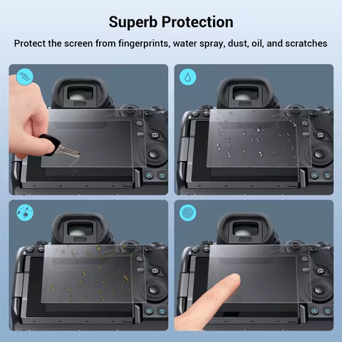 2PCS Tempered Glass for Canon EOS R8 R7 R6 Mark II R50 R10 R5 RP Screen Protector Anti-Scratch Protective Film Accessories 8 best sales moza r5 - №4