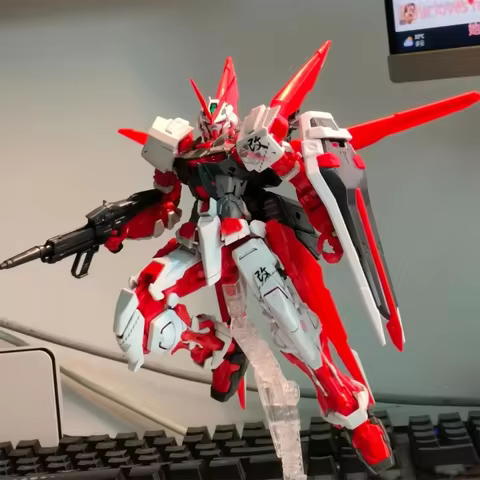 STAR Astray Red Frame MBF-P02 HG 1/144 Assemble The Model Action Figures Desktop Decoration Children'S Toy Gifts Collectible 12 best sales joy toy mech - №9