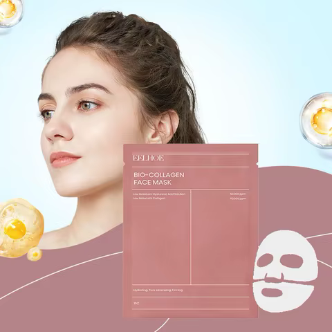 1/5/10PCs Bio Collagen Face Mask Shrink Pores Deep Hydrating Overnight Mask Moisturizing Refreshing Brightening Face Skin Care 12 best sales propolis serum - №9