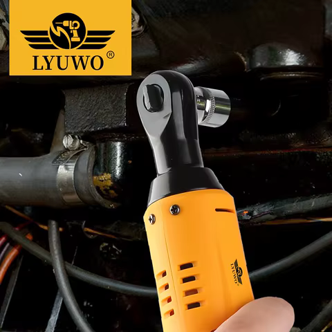 LYUWO 12V 3/8 Rechargeable Electric , Ratchet Set, Angle Drill, Screwdriver To Remove Screw Nut, Automobile Maintenance Tool 10 best sales technician - №9