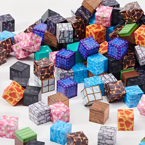 Magnetic Building Blocks Mine World Cube Magnet Set for Kid Age 3+ DIY Model Children Exercise thinking and Creativity Gift Doll 8 best sales lego jurassic world sets - №5