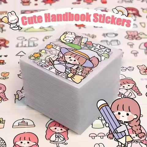100/50/20/10 Pcs Kawaii Stickers PET Cartoon Scrapbooking Cute Sticker DIY Junk Journal Stickers Decoration Stationery Supplies 10 best sales strawberry shortcake stickers - №4