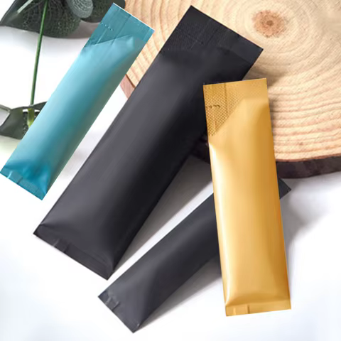 50PCS Open Top Aluminum Foil Bags Coffee Fruit Dried Milk Sugar Honey Powder Disposable Heat Sealing Rectangular Package Pouches 6 best sales foil bag - №2
