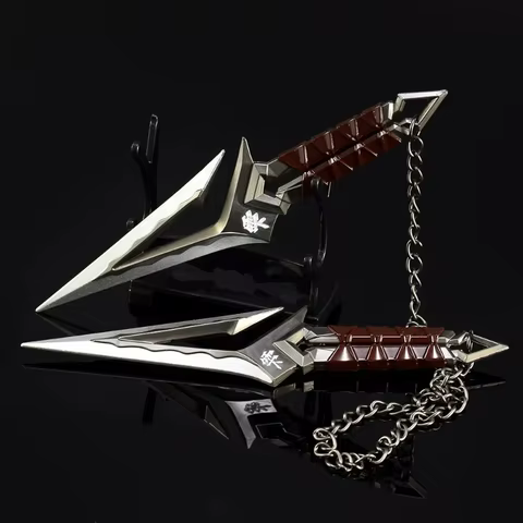 Valorant Kuronami No Yaiba Pairing Weapon Model All Metal Knife Toys Swords Game Peripherals Bali Song Karambit Outdoor Ornament 10 best sales knife valorant - №6