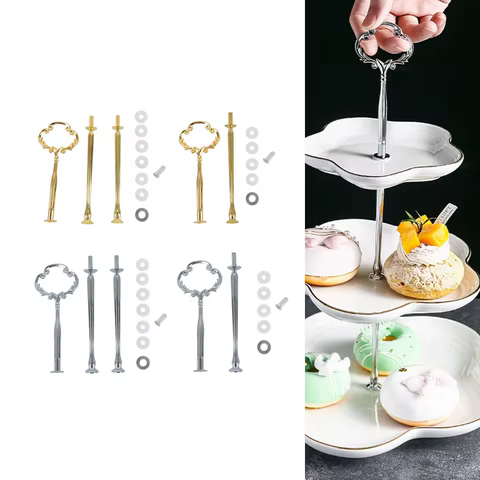 10 best sales gold cake stand set - №10