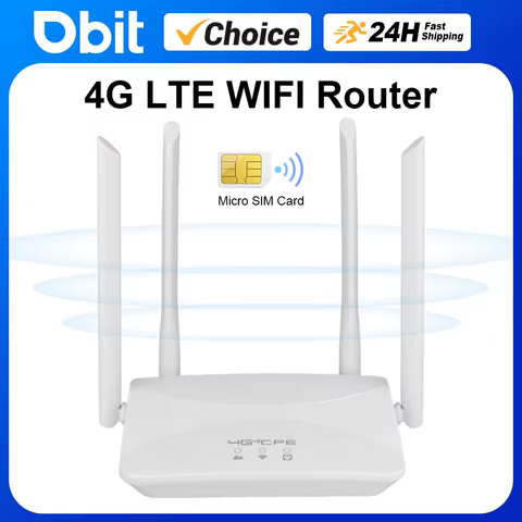 4G LTE WIFI Router 150Mbps 4 External Antennas Power Signal Booster Hotspot Smoother Wired Connection Intelligent Micro SIM Card 12 best sales 4g lte router with outdoor antenna - №2