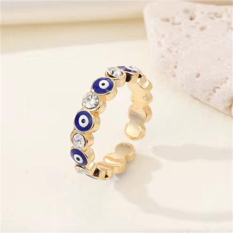 10 best sales blue eye ring - №9