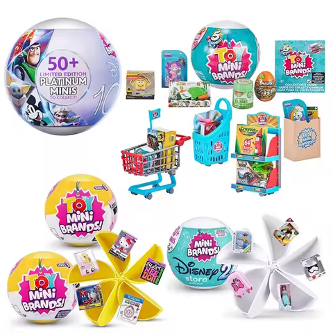 5 Surprise Ball Mini Brands Supermarket Shopping Scene Miniature Gashpon Capsule Toy Figurines Collection Kids Birthday Gifts 10 best sales mini brands - №4