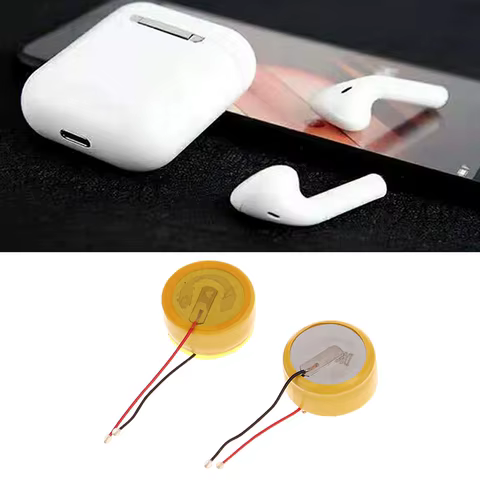 High Capacity A3 Rechargeable 60mah Lithium Battery CP1254 LIR1254 3.6V For TWS Bluetooth Headphone 10 best sales recharge battery - №2