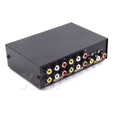New 2/4/8 Ports AV RCA Audio Video Switch AV Signal RCA Composite Splitter Selector for STB TV DVD Player XBOX PS2 AV Switcher 10 best sales rca switch selector - №9