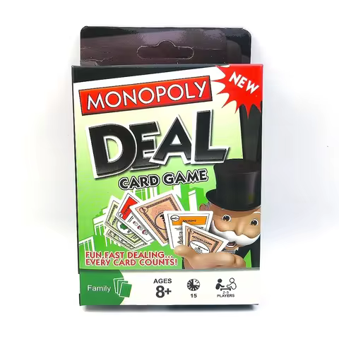 Hasbro Gaming Monopoly Deal Card Game Family Gathering Friends Party Board Game Battle Kids Puzzle Poker Christmas Birthday Gift 8 best sales ticket to ride board game - №8