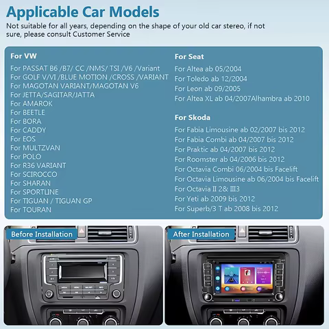 Android Car Radio Carplay for VW Volkswagen Jetta Passat Golf Polo 7 8 best sales moza r5 - №5