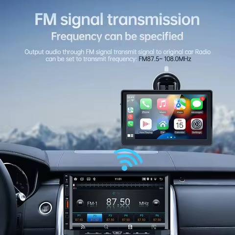 Universal 7-Inch Car Radio Video Player Wireless For Apple CarPlay Android Car Touch Screen Suitable for BMW Volkswagen KIA 8 best sales portable dvd player with screen - №2
