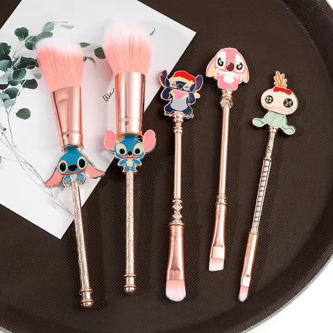 Stitch Professional Makeup Brush Set Beauty Powder Super Soft Blush Brush Foundation Concealer Beauty Make Up Brush 6 best sales brochas stitch - №2