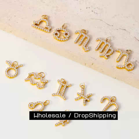 8 best sales stainless steel zodiac charms - №7