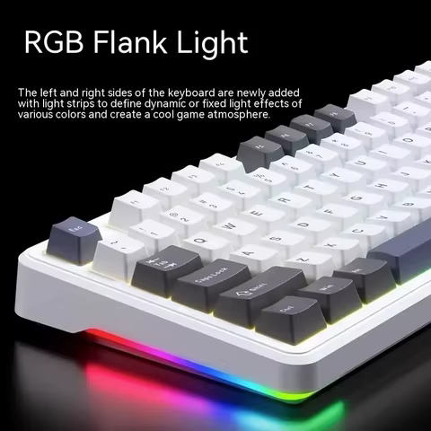 AULA F87Pro Mechanical Keyboard 2.4g/Usb/Bluetooth Tri Mode Wireless 87 Key 5 Layer Silencing Filling Suitable For Gaming+Typing 10 best sales macro keys - №5