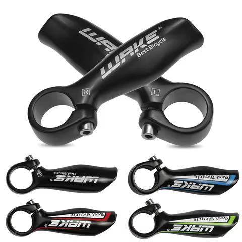 Bicycle Auxiliary Handlebar Aluminum Alloy Mountain Bike Handlebar Ends MTB Bull Horn Rest Handle Bar Bike Vice Handle Bar 6 best sales relx - №4