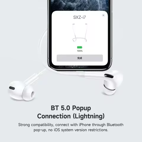 Original Earphones For Apple iPhone 14 Pro Max Lightning Headphones 13 12 11 Mini X XS XR SE 6 7 8 Plus Wired In-Ear Call Earbud 10 best sales apple iphone handsfree - №3