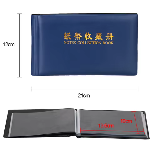 30 Pages Paper Money Collection Album Collection Pockets Loose Leaf Sheet Creative Money Banknote Protective Bag for Collector 12 best sales album for banknotes - №4